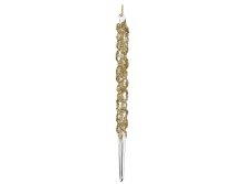 69574 Glass spiral icicle clear gold beaded 20cm a = max width b = base width h = height Min amount (MOQ) 18 - 6,8 