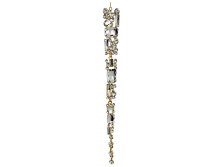 70166 Jewel icicle ornament silver gold frame 20,5cm a = max width b = base width h = height Min amount (MOQ) 15 - 9,94 