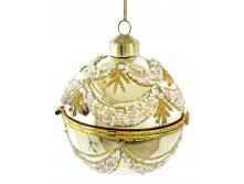  68527 Glass opening ball shiny gold bead deco 8cm a = max width b = base width h = height Min amount (MOQ) 24 - 6,4 