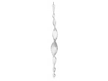 67081 Glass spiral icicle clear iced edge 24cm a = max width b = base width h = height Min amount (MOQ) 24- 4,9 