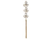 70151 Gem flower with metal tassel ornament gold 17cm a = max width b = base width h = height Min amount (MOQ) 24 - 4,22 