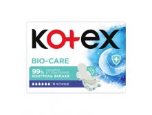 Kotex bio-care прокладки ночные 6шт Цена 100+% в наличии 8 упаковок.jpeg