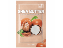 Маска на тканевой основе для лица N с экстрактом масла ши Natural Shea Butter Mask Sheet 1шт 75руб+%