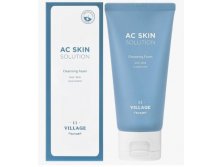 АКЦИЯ! VILLAGE 11 FACTORY AC SKIN SOLUTION CLEANSING FOAM Очищающая пенка для умывания против акне 80мл 250р Было 500р
