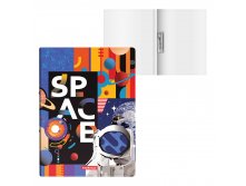 54316 Папка с боковым зажимом пластиковая ErichKrause&#174; Cosmonaut, A4 (в пакете по 4 шт.) Цена 109+% в наличии 1 шт.jpg