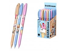 63107 Ручка шариковая ErichKrause U-108 Stick Yummy 1.0, Ultra Glide Technology, цвет чернил черный (в коробке по 50 шт.)