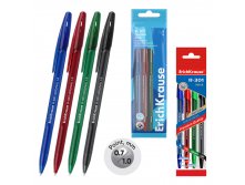 46776 Набор из 4 ручек шариковых ErichKrause R-301 Stick Original 1.0, цвет чернил синий, черный, красный, зеленый (в пакете) Цена 67,3+% в наличии 9 упаковок.jpg