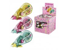 63169 Корректирующая лента ErichKrause Floral Soul с печатью на корпусе, 5мм х 6м, ассорти (в дисплее по 24 шт.) Цена 141+% в наличии 18 шт.jpg