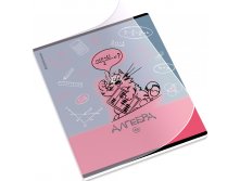 62530 Тетрадь общая ученическая с пластиковой обложкой на скобе ErichKrause Котоформулы, Алгебра, 48 листов, клетка 60+% в наличии 3 шт.jpg