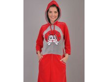 1062р   XL  роз.с серым