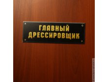 табличка на дверь Главный дрессировщик -143р.