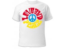 Футболка Love and peace 260 руб