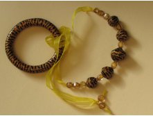 Комплект Укротительница тигров (бусы и браслет)