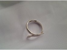 Кольцо Змейка серебро 925