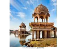 stock-photo-gadi-sagar-gadisar-lake-is-one-of-the-most-important-tourist-attractions-in-jaisalmer-rajasthan-152817755.jpg