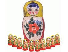Матрешка развивающая счетный  материал
