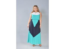 14053-2	платье	M-2XL (4)	белый/синий/бирюза	НОВАЯ ЦЕНА 8,10$!!!!!!!$15,75