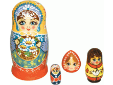 Матрешка Сюрприз 4 предм