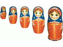 Матрешка Сударушка 5 кук