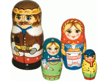 Матрешка Семья авторская 4 кук