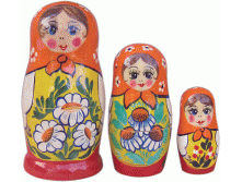 Матрешка Ромашка 3 кук