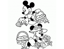 Mickey,Minnie,easter,coloring,sheet.gif