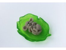 Форма 3D \"Мышонок на листьях\".  Вес готового мыла примерно 60-70 гр.  Цена 350 руб. (силикон Китай без запаха), 450 руб.(розовый силикон США)