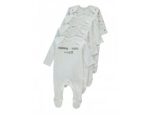 3+1 Pack Assorted Sleepsuits