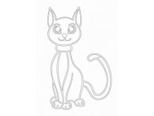 Трафарет Кошка