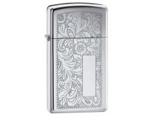 1683    ZIPPO SLIM VENETIAN HIGH POLISH CHROME &#8470; 1652