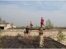 на крыше