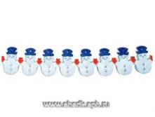 Гирлянда Снеговик 4м/G 