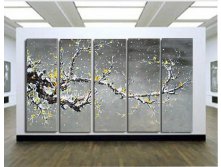 The-Plum-Blossom-Huge-5-Panels-Handmade-Modern-Flower-Oil-Painting-on-Canvas-Wall-Art-Top-7.jpg