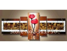 hand-painted-oil-wall-font-b-art-b-font-Dance-Abrupt-red-font-b-flowers-b.jpg