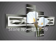 hand-painted-wall-art-black-Pure-white-lilies-home-decoration-abstract-Landscape-font-b-oil-b.jpg