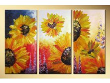 Free-Shipping--Thick-Texture-Knife-Sunflowers-Modern-Flower-Oil-Painting-Wall-Art-Top-Home-Decoration.jpg