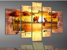 hand-painted-oil-wall-art-Warm-font-b-elephant-b-font-forest-home-decoration-abstract-Landscape.jpg