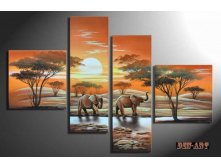 Free-Shipping--100-Handpainted-African-Landscape-Oil-Painting-on-Canvas-Top-Home-Decoration-JYJLV158.jpg