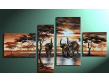 Free-Shipping--100-Handpainted-African-Landscape-Oil-Painting-on-Canvas-Top-Home-Decoration-JYJLV156.jpg