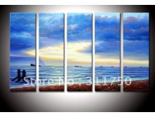 hand-painted-The-font-b-beach-b-font-boat-High-Q-Wall-Decor-Modern-Landscape-font.jpg