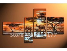 Free-shipping-100-handpmade-modern-african-animal-font-b-elephant-b-font-landscape-oil-font-b.jpg