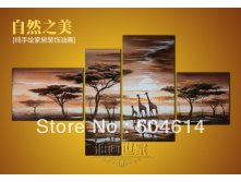 Hot-4-Pieces-Pure-Handpainted-Hills-Tree-font-b-African-b-font-Landscape-font-b-Painting.jpg