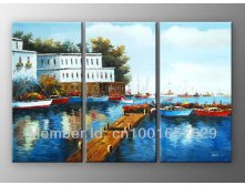 100-hand-painted-Blue-ocean-ship-port-Abstract-landscape-font-b-Wall-b-font-Oil-font.jpg