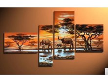 The-African-Impression--100-Handmade-Modern-Landscape-Oil-Painting-On-Canvas-Large-Wall-Art-Top-2.jpg