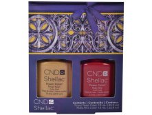 Shellac CND,  Holiday Dou (Ruby Ritz + Tinsel Toast)  