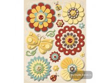  Wild Saffron Felt Flowers, 155+%