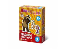 01444 Пазлы контуры МАША И МЕДВЕДЬ.Лето 210,0