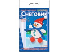 Набор для изготовления новог.открытки Снеговик_62+%