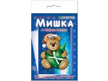 Набор для изготовления новог.открытки Мишка_62 руб.