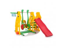 Горка с качелями Lady Bug+Rabbit Slide